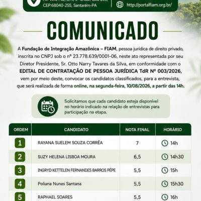 COMUNICADO