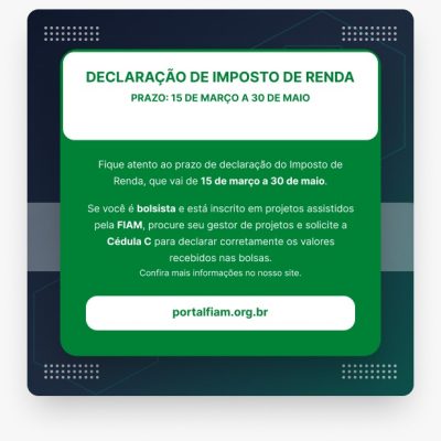 Prazo para Declaração de Imposto de Renda: Solicite sua Cédula C